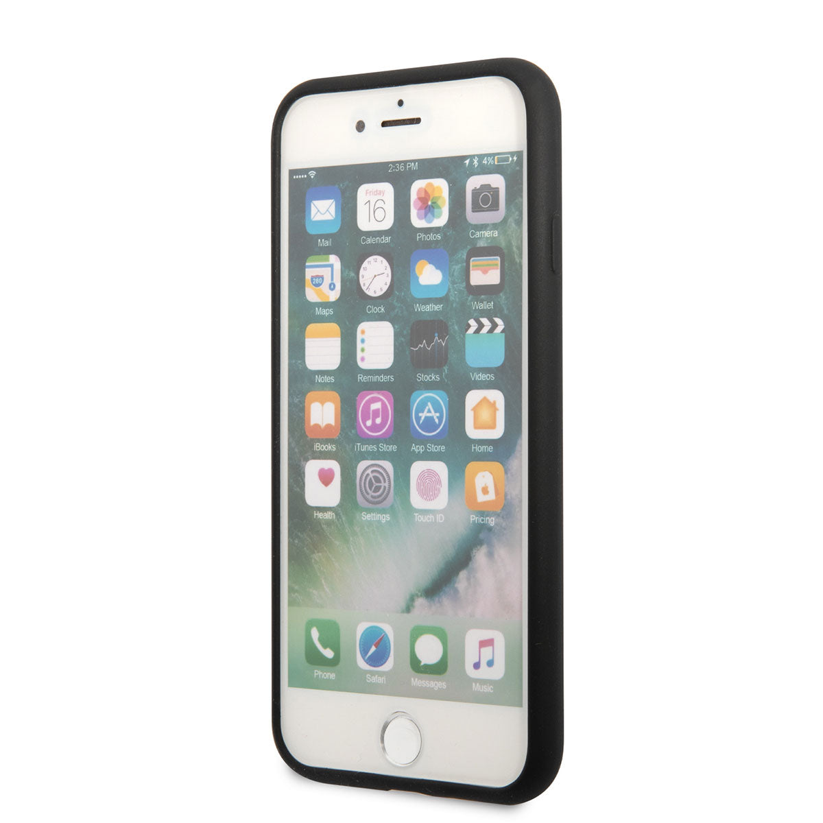 Apple iPhone 8 Kılıf Karl Lagerfeld Silikon Choupette Dizayn Kapak Siyah