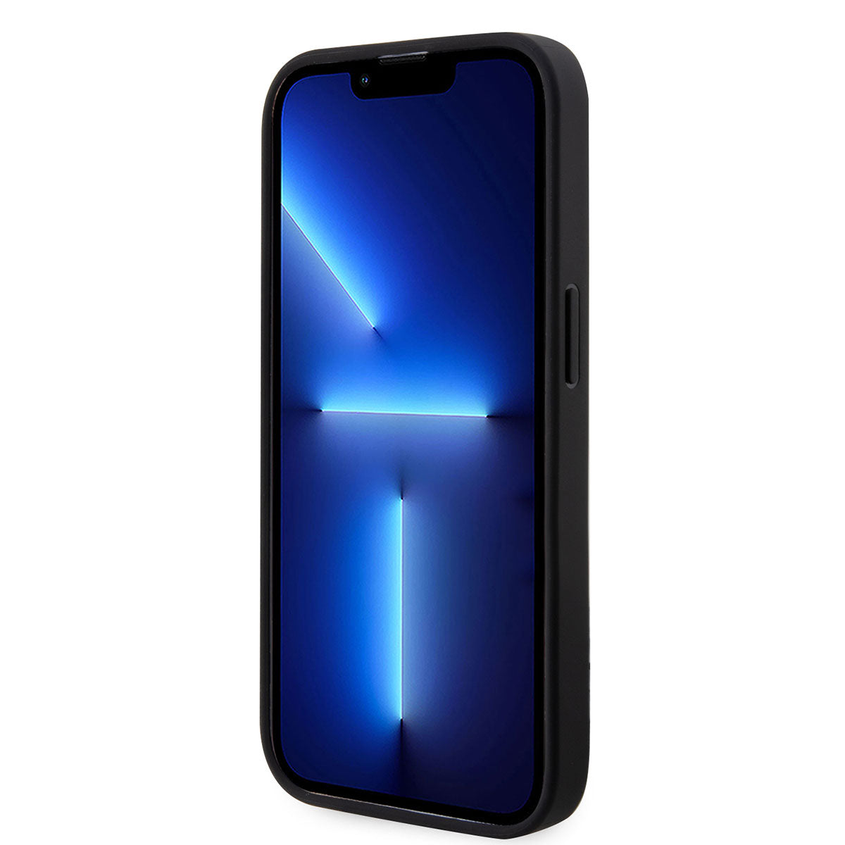 Apple iPhone 14 Pro Max Kılıf Karl Lagerfeld Saffiano Deri K&C Dizayn Kapak Siyah